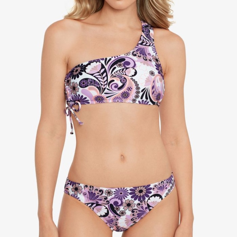 Salt + cove one shoulder bikini